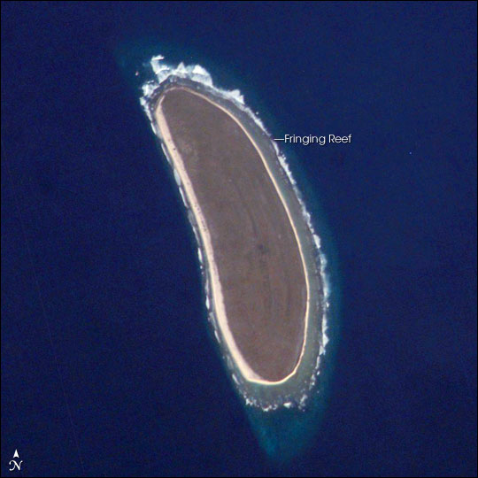 Howland Island seen from space