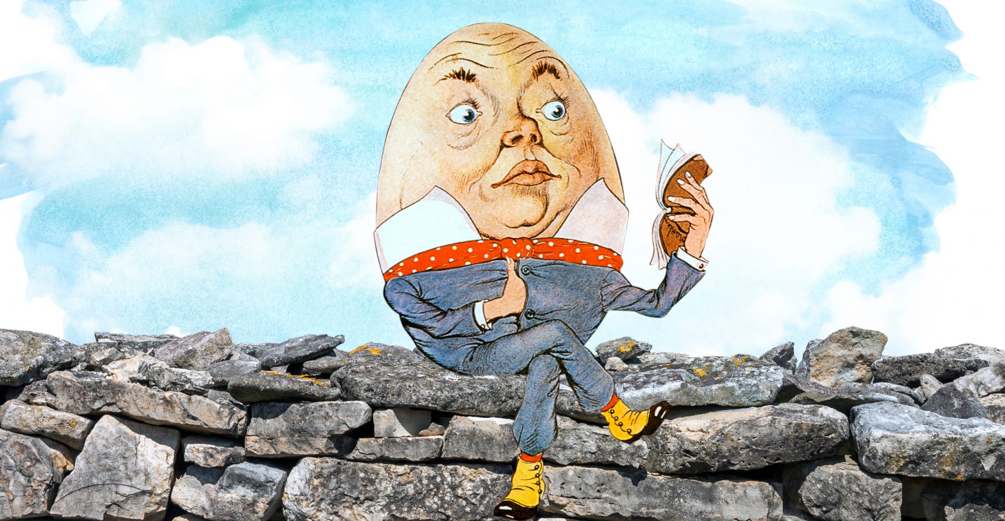 Humpty Dumpty sat on a wall.