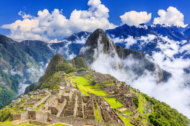 Machu Picchu, Peru. UNESCO World Heritage Site. One of the New Seven Wonders of the World.