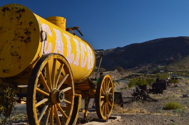 Calico, Former Mining Town Of The Wild West In California Shows Us All Types Of Tools For Gold Extraction. June 21, 2017. Calico, California, USA, USA.