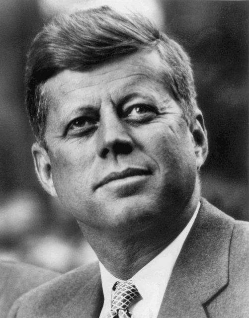Photo portrait of John F. Kennedy, President of the United States.
