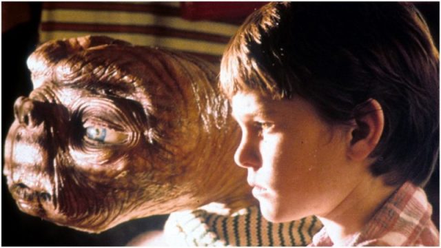 ET looking out window with Henry Thomas in a scene from the film ‘E.T. The Extra-Terrestrial’, 1982. (Photo by Universal/Getty Images)