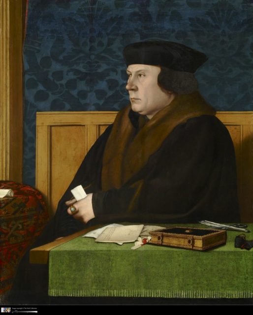 Hans Holbein the Younger (1497/98–1543) Thomas Cromwell, 1532-33Oil on oak panel (cradled) 30 7/8 x 25 3/8 inchesThe Frick Collection, New York Photo: Michael Bodycomb