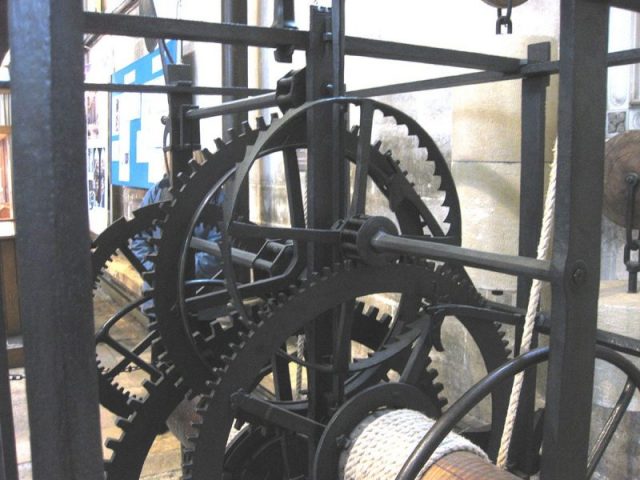 The Salisbury mechanical clock’s Going Train, Photo: Cdenning, CC BY-SA 3.0
