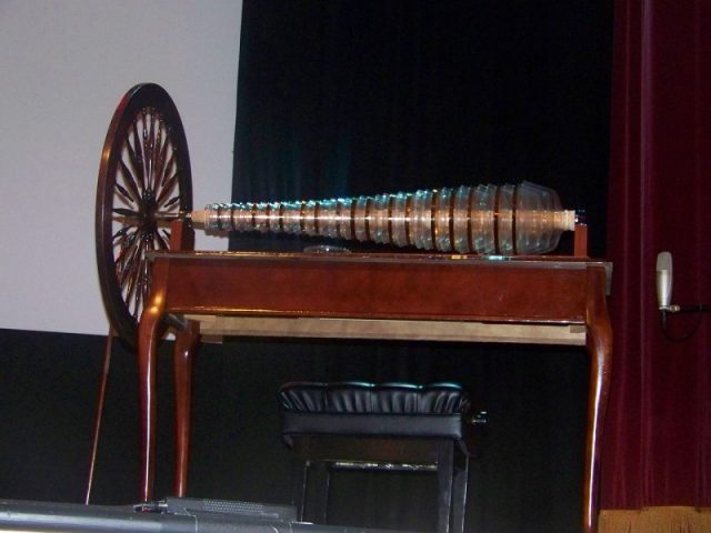 A modern glass armonica built using Benjamin Franklin’s design