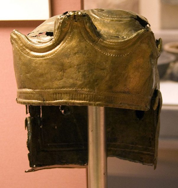 The Guisborough Helmet, as seen from the front left, Prioryman, GFDL