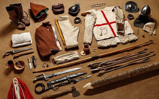 Archers kit issued for the Battle of Agincourt in 1415. Photo: Thom Atkinson