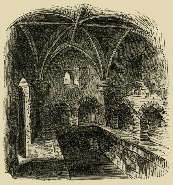 Illustration of the conduit of King Henry VIII's kitchen.