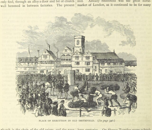 Illustration of an execution at Smithfield.