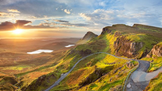 Beautiful light at Quiraing, Isle of Skye, Scotland