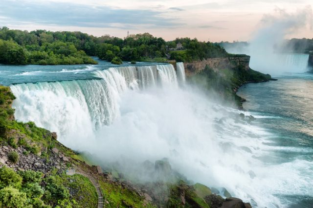 Beautiful view on Niagara Falls in daylight