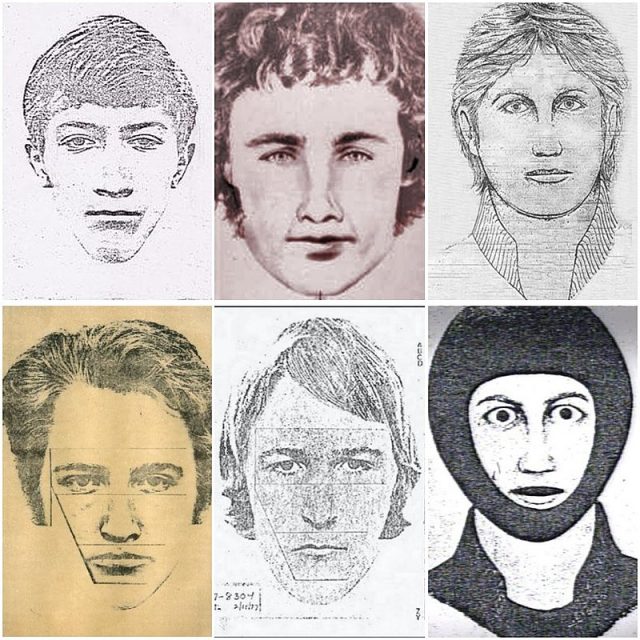 Sketches of the suspect