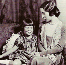 Gloria Morgan Vanderbilt with her daughter Gloria Vanderbilt