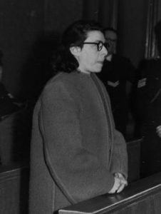 Nazi collaborator Ans van Dijk at her trial in 1947