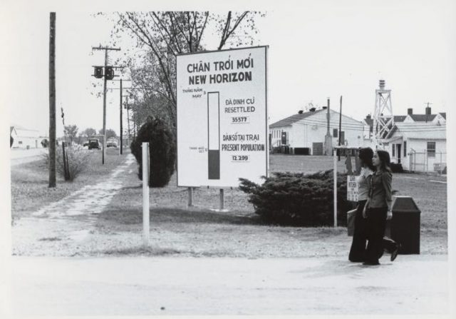 Vietnamese refugees at Fort Chaffee, Arkansas, during the late 1970s
