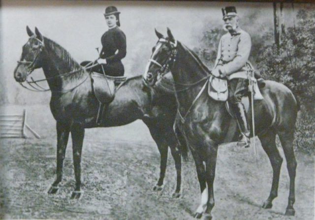 Empress Elisabeth with Emperor Franz Joseph (before 1898)