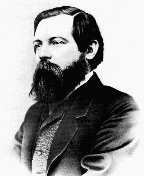 Friedrich Engels, whom Marx met in 1844, as they eventually became lifelong friends and collaborators