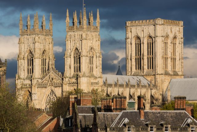 The east face and north tower of York Minster from the City Walls