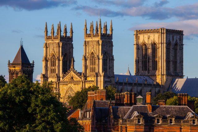 The magnificent York Minster in York, England.