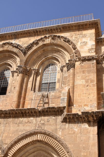 The immovable Ladder – Church of the Holy Sepulchre – Jerusalem – Israel
