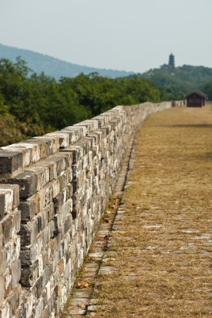 Ming Era (From The 1300s) City Wall In Nanjing, China