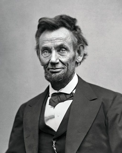 Lincoln in February 1865, about two months before his death.