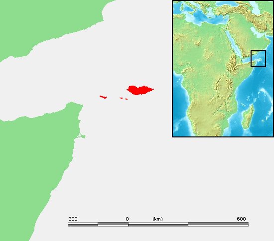 Location of Socotra Archipelago, Indian Ocean, Yemen.