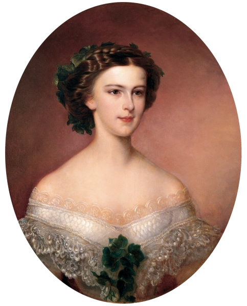 The young Elisabeth shortly after becoming Austrian Empress (by Amanda Bergstedt (sv), 1855)