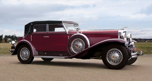 Looks stunning: the 1931 Duesenberg Model J Derham Sport Convertible Sedan heads the early consignments for the Pacific Grove Auction scheduled in August. Photo by Worldwide Auctioneers
