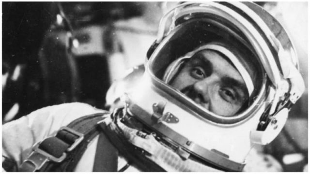 Vladimir Komarov preparing for his flight as part of the Soyuz 1 mission, 1967. Photo by Sovfoto/UIG via Getty Images