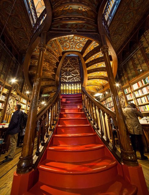 The stunning Livraria Lello, Porto. Photo By WASD42 CC By 2.0