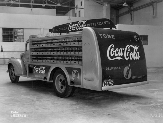 A Coca-Cola delivery truck in Argentina, 1942.