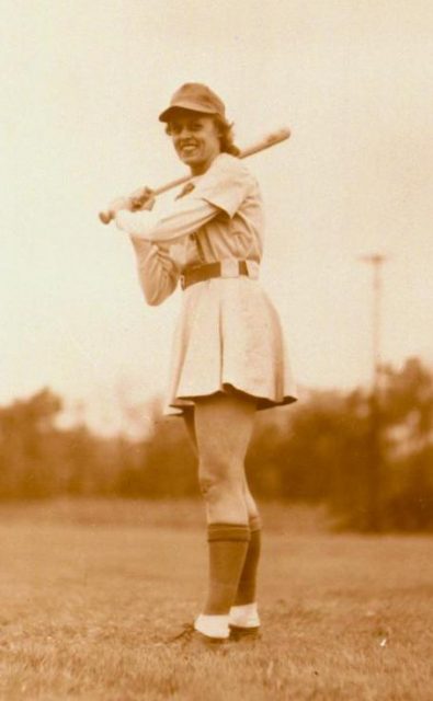 Betsy Jochum during the 1947 season. Photo by The History Museum CC BY SA-4.0