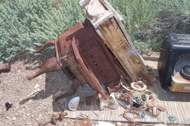 Cerro Gordo Ghost Town. Photo by David Lofink CC By 2.0