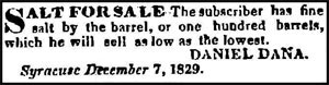 Classified Ad – Onondaga Standard, March 31, 1830