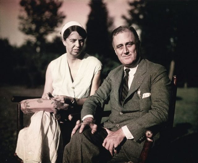 Eleanor and Franklin Roosevelt in August 1932. Photo by FDR Presidential Library & Museum CC BY 2.0