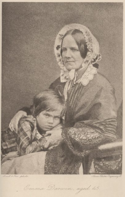 Emma with son Leonard, 1853