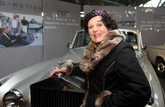 Eunice Gayson attends the launch of ‘Bond In Motion: Launch Event – The World’s Largest Retrospective Of Bond Vehicles’, the official exhibition of 50 original James Bond vehicles at The National Motor Museum on January 15, 2012 in Beaulieu, England. (Photo by Harry Herd/WireImage)