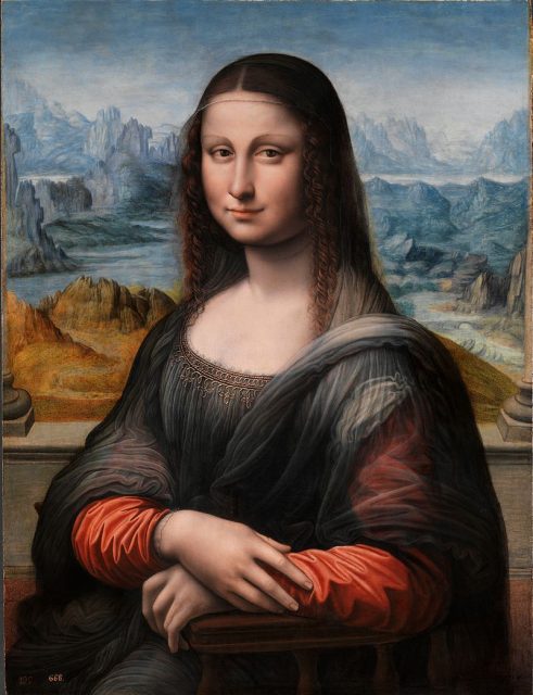 Mona Lisa or The Joconde, retouched version.