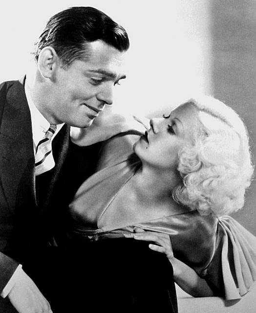 Harlow with Clark Gable in “Hold Your Man” (1933)