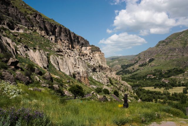 The ancient cave city of Vardzia, in the south of Georgia.