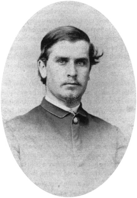 McKinley in 1865, just after the war. Photograph by Mathew Brady.