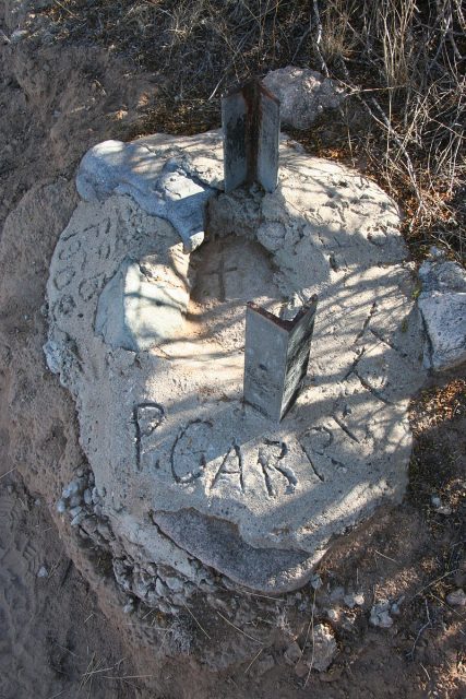 Memorial marking spot where Garrett was killed. Photo by Mblitch CC BY SA 3.0