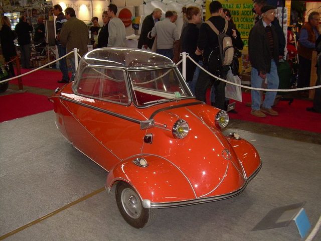 Exhibited here is a model KR175 Messerschmitt, Photo by Clément Bucco-Lechat, CC BY-SA 3.0