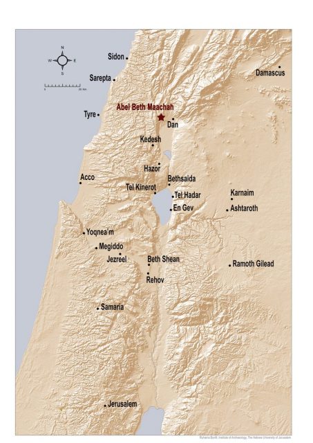 Map of Tel Abel Beth Maacah Photo by Tel Abel Beth Maacah CC BY SA 4.0