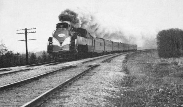 This is the Chicago and Eastern Illinois streamliner Dixie Flagler. The photo was featured on the July 1941 edition of The Railroad Trainman.