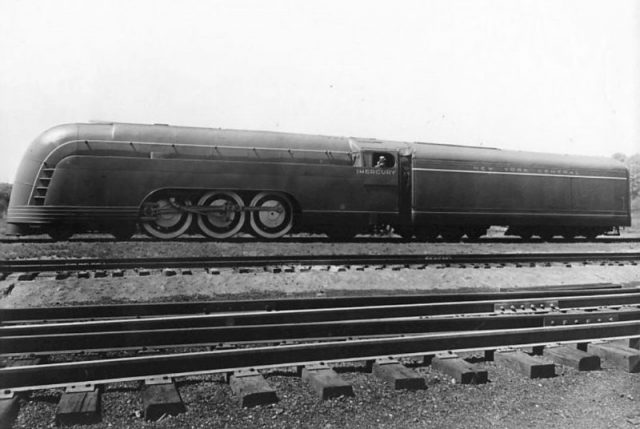 Looks like a bullet – The New York Central’s Mercury locomotive.