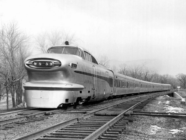 Looks futuristic: the Jet Rocket train of the Chicago, Rock Island and Pacific Railroad.