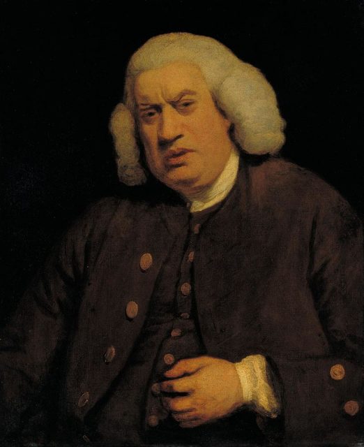 Samuel Johnson c. 1772.