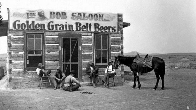 The Bob Saloon in Miles City, Montana, 1880.
